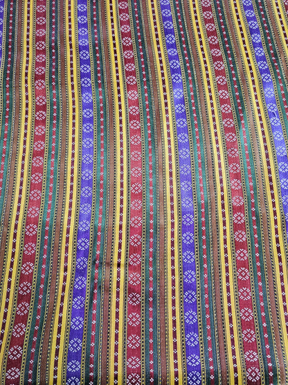 Syrian Saya Kashmir Fabric-seven Kings